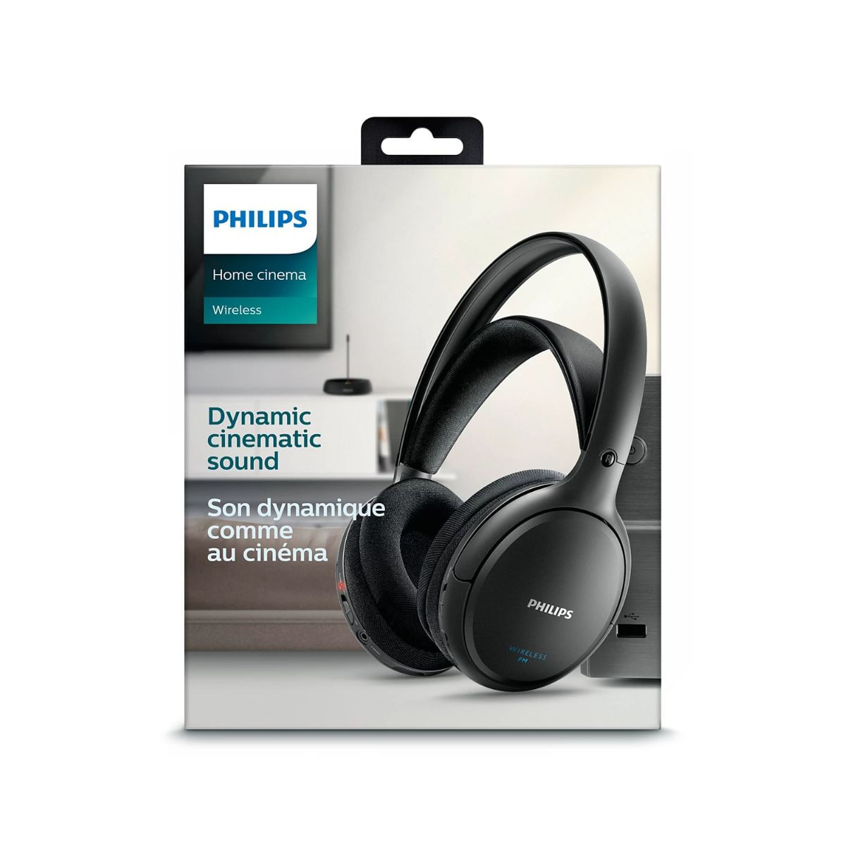 Auriculares diadema Philips SHC5200/10 inalámbricos FM ajustable negro caja