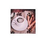 Print decorativo café taza y canela 28x28x1,5 cm
