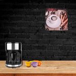 Print decorativo café taza y canela 28x28x1,5 cm