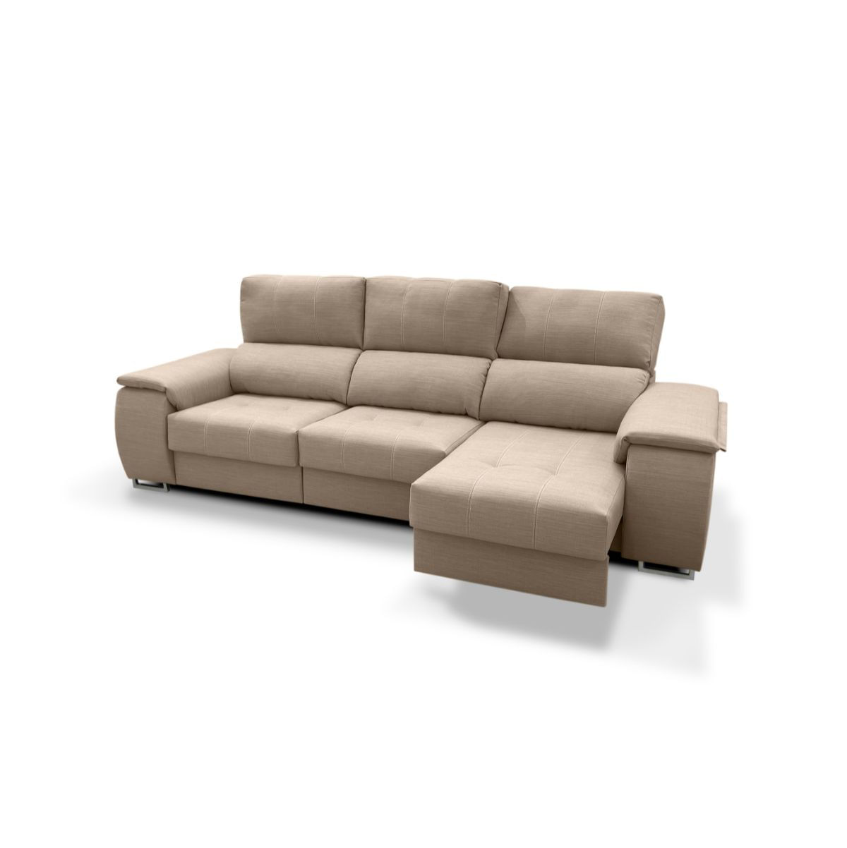 Sofa-Sidney-3-plazas-asientos-reclinables-con-arcon-beige-extendido