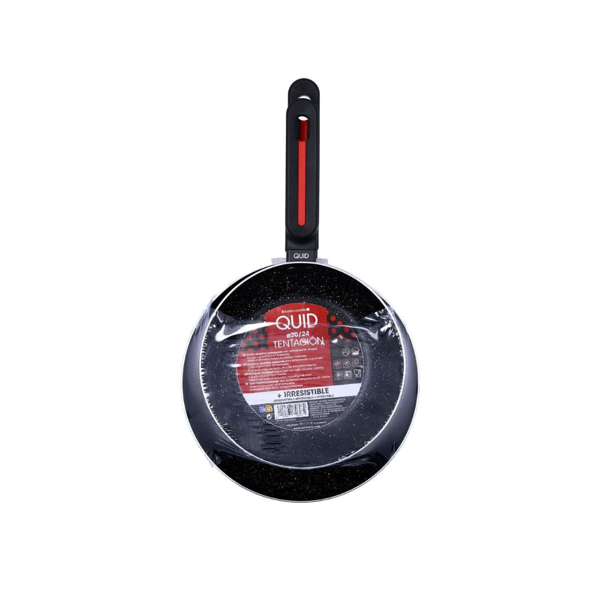 Set de 2 sartenes Tentación Quid aluminio prensado negro Ø20/Ø24 cm