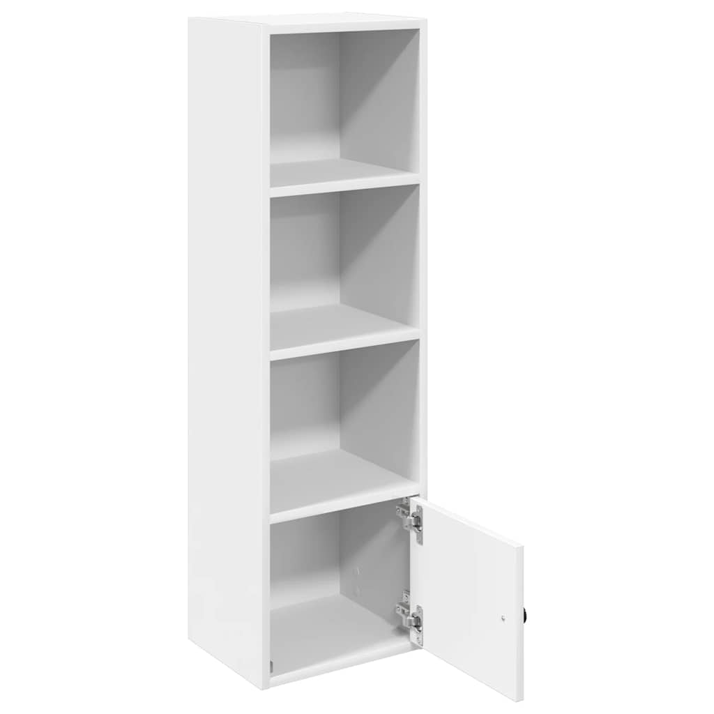 Estantería Lizza 3 compartimentos + armario blanco 102x31x24 cm compartimentos