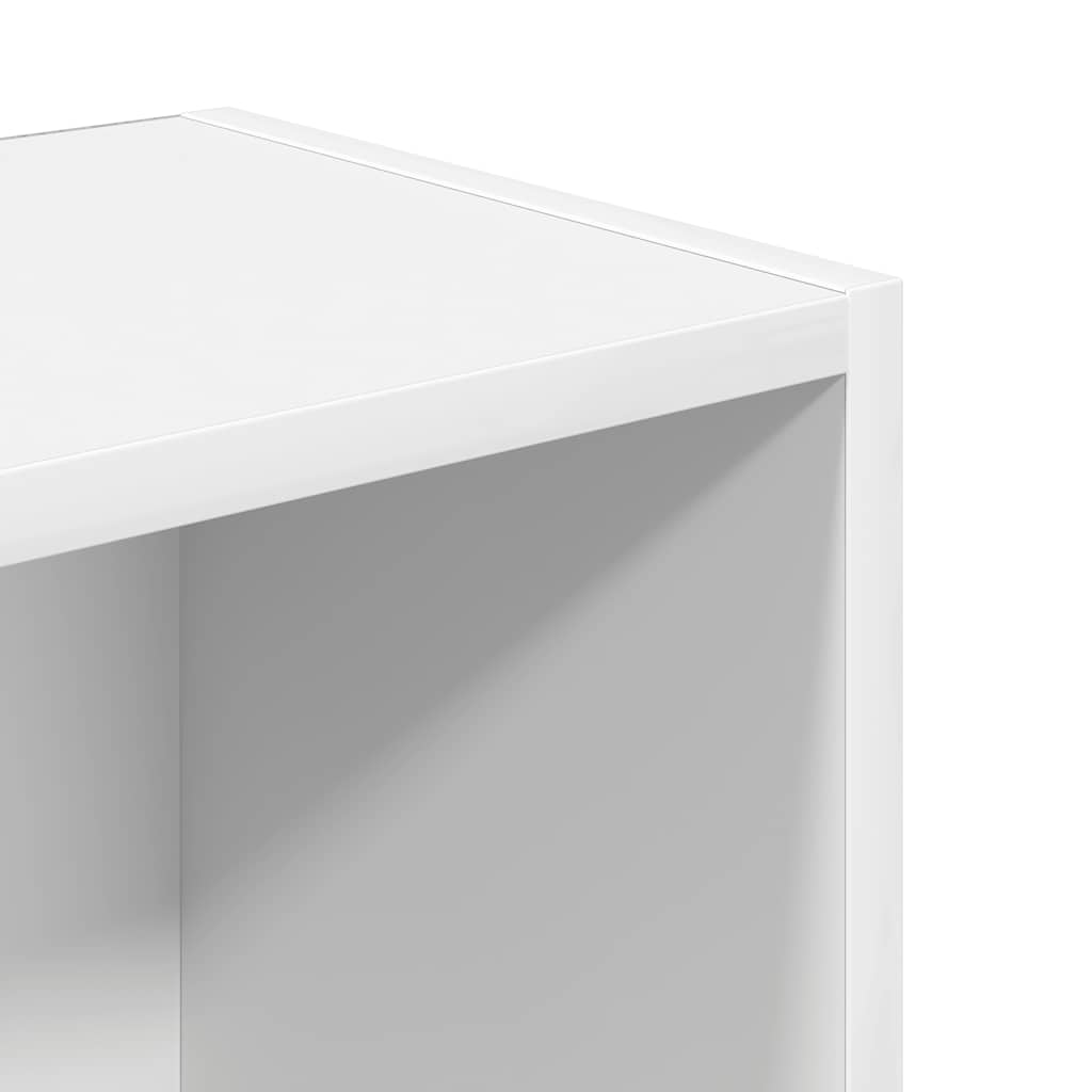 Estantería Lizza 3 compartimentos + armario blanco 102x31x24 cm detalle