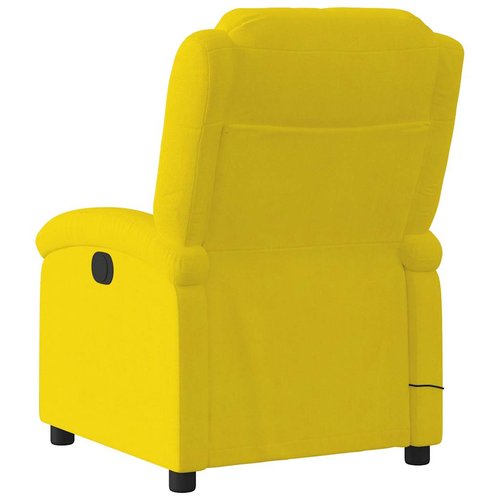 Sillón de masaje Ceiba reclinable 6 puntos con mando a distancia amarillo 99,5x71x86,5 cm posterior