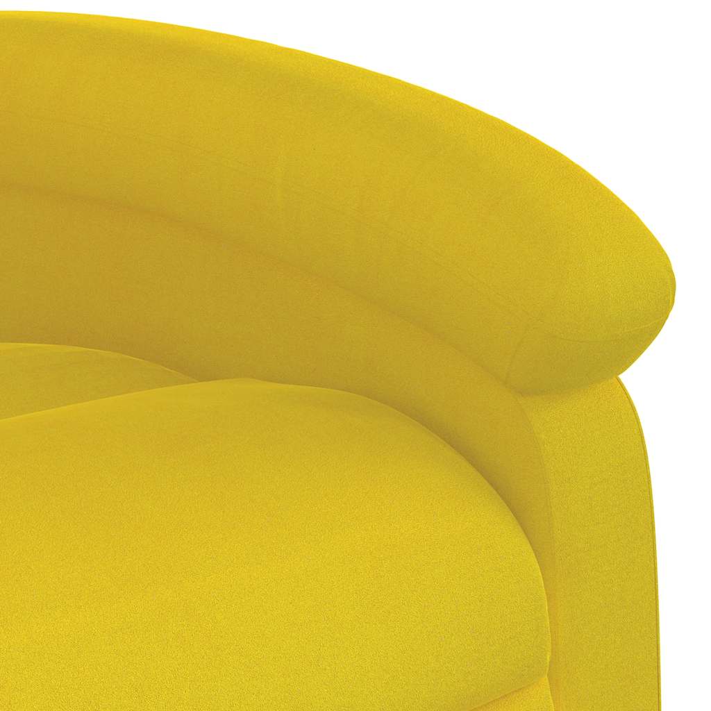 Sillón de masaje Ceiba reclinable 6 puntos con mando a distancia amarillo 99,5x71x86,5 cm detalle