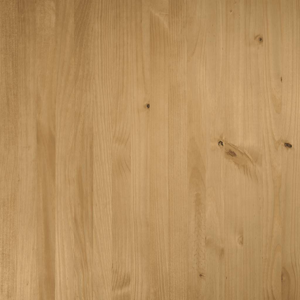 Mesa de comedor Noain diseño A madera de pino natural/negro 75x180x90 cm