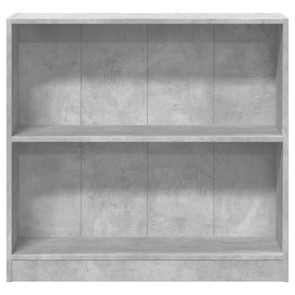 Estantería Mirlo 2 compartimentos gris oscuro 75x80x24 cm frontal