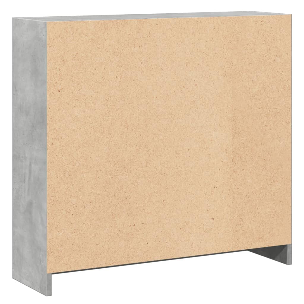 Estantería Mirlo 2 compartimentos gris oscuro 75x80x24 cm posterior