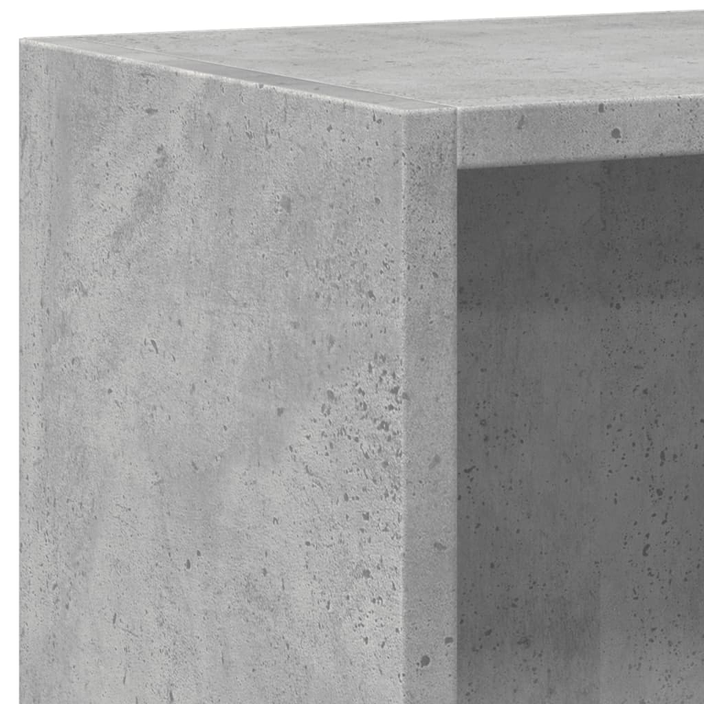 Estantería Mirlo 2 compartimentos gris oscuro 75x80x24 cm detalle
