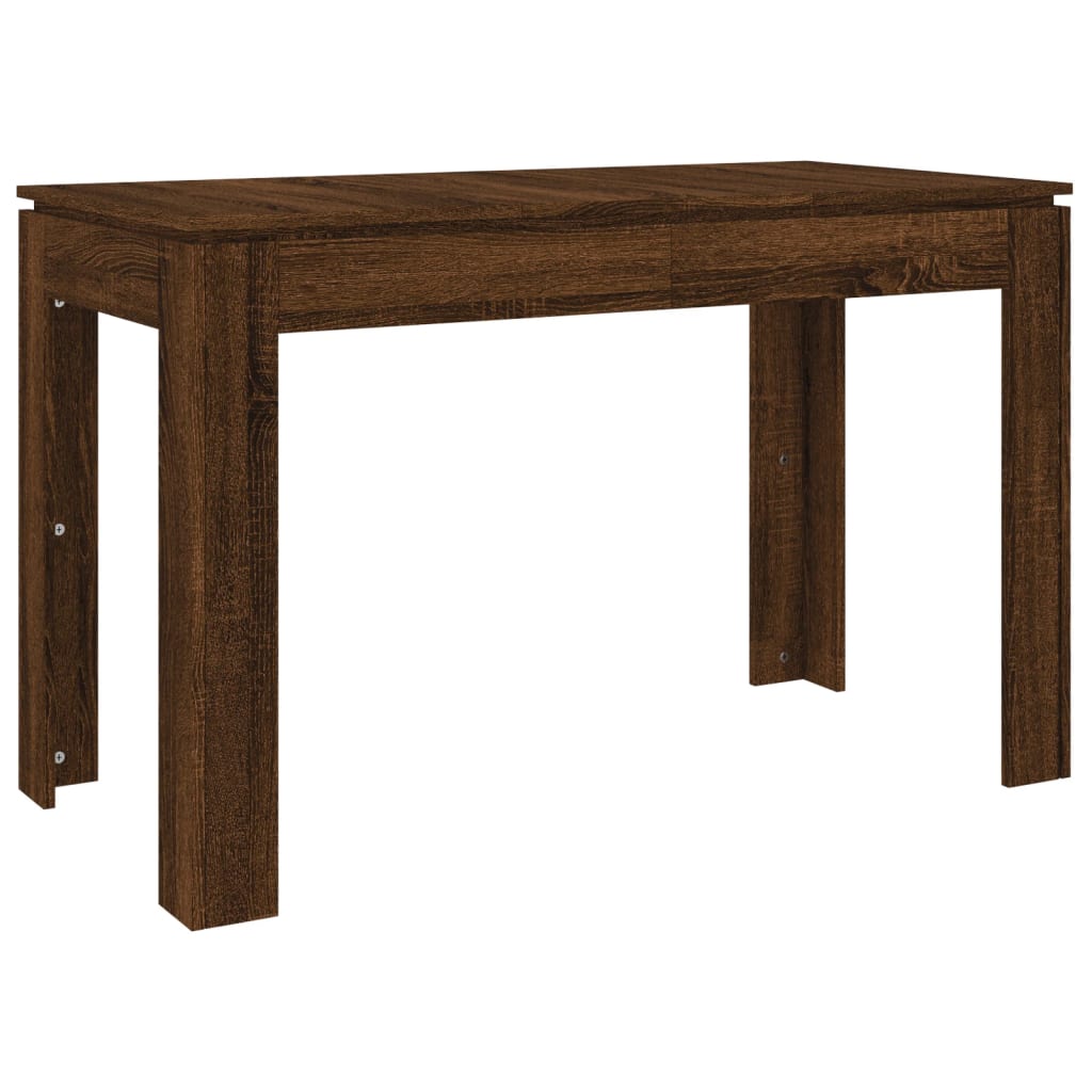 Mesa de comedor Cernícalo diseño fijo marrón oscuro 76x120x60 cm