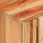 Mesita de noche Aspidistra con puerta madera de acacia natural 46x40x34 cm detalle