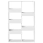 Estantería Orce 7 estantes blanco 155,5x100x33 cm frontal
