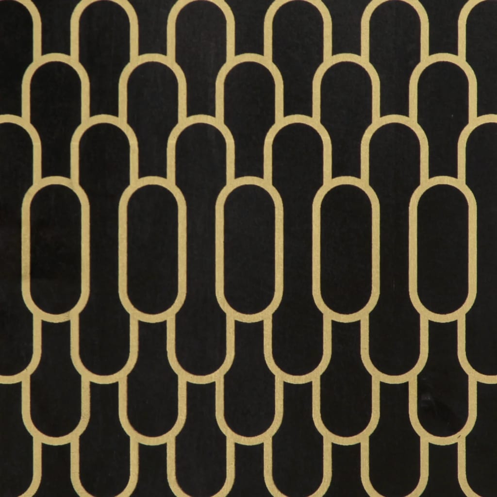 Mesita de noche Culantrillo 2 cajones madera de mango negro 46x40x33 cm