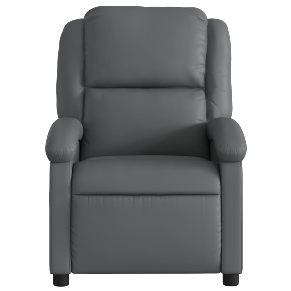 Sillón de masaje Ficus reclinable 6 puntos de masaje gris 99,5x71x86,5 cm frontal
