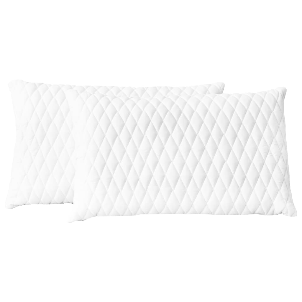 Pack de 2 almohadas Scala espuma viscoelástica blanco 14x60x40 cm fondo blanco