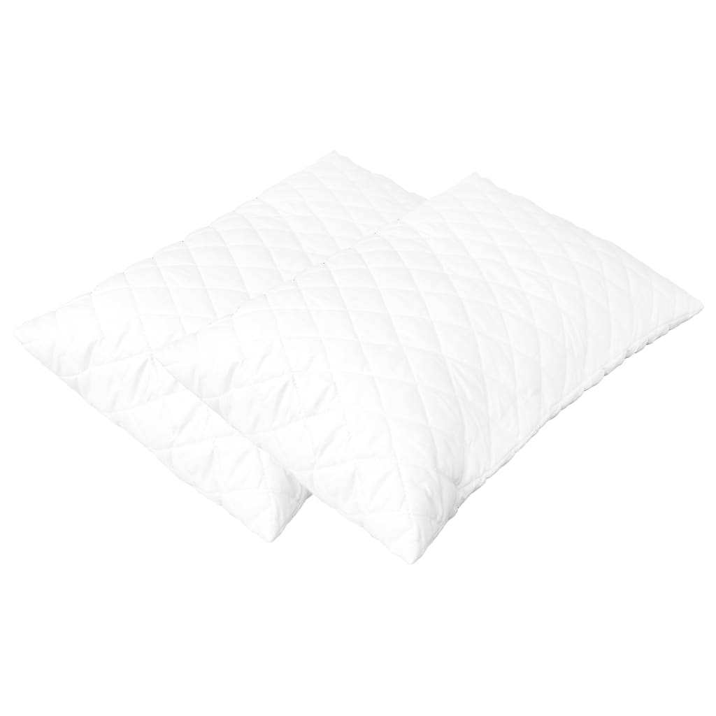Pack de 2 almohadas Scala espuma viscoelástica blanco 14x60x40 cm fondo blanco
