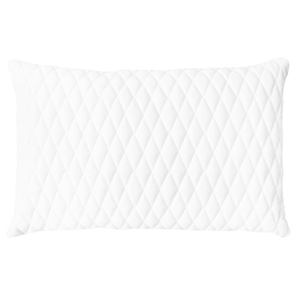 Pack de 2 almohadas Scala espuma viscoelástica blanco 14x60x40 cm frontal