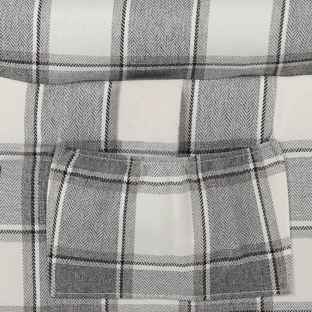 Sillón relax Hita reclinable con reposapiés + bolsillo lateral blanco/gris 101,5x71x90,5 cm bolsillo