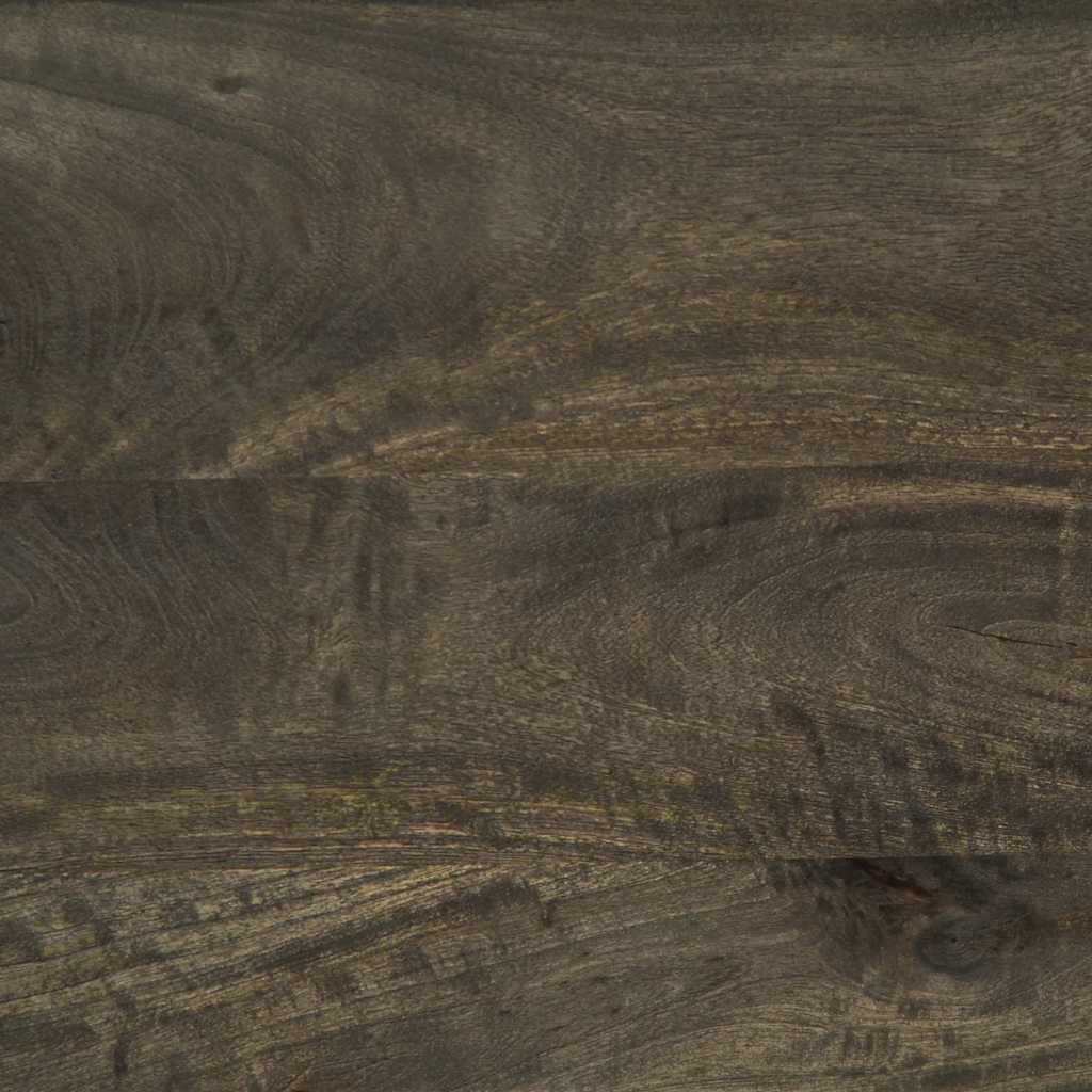 Mesita de noche Cornalina 1 cajón + armario madera de mango negro 60x50x33 cm