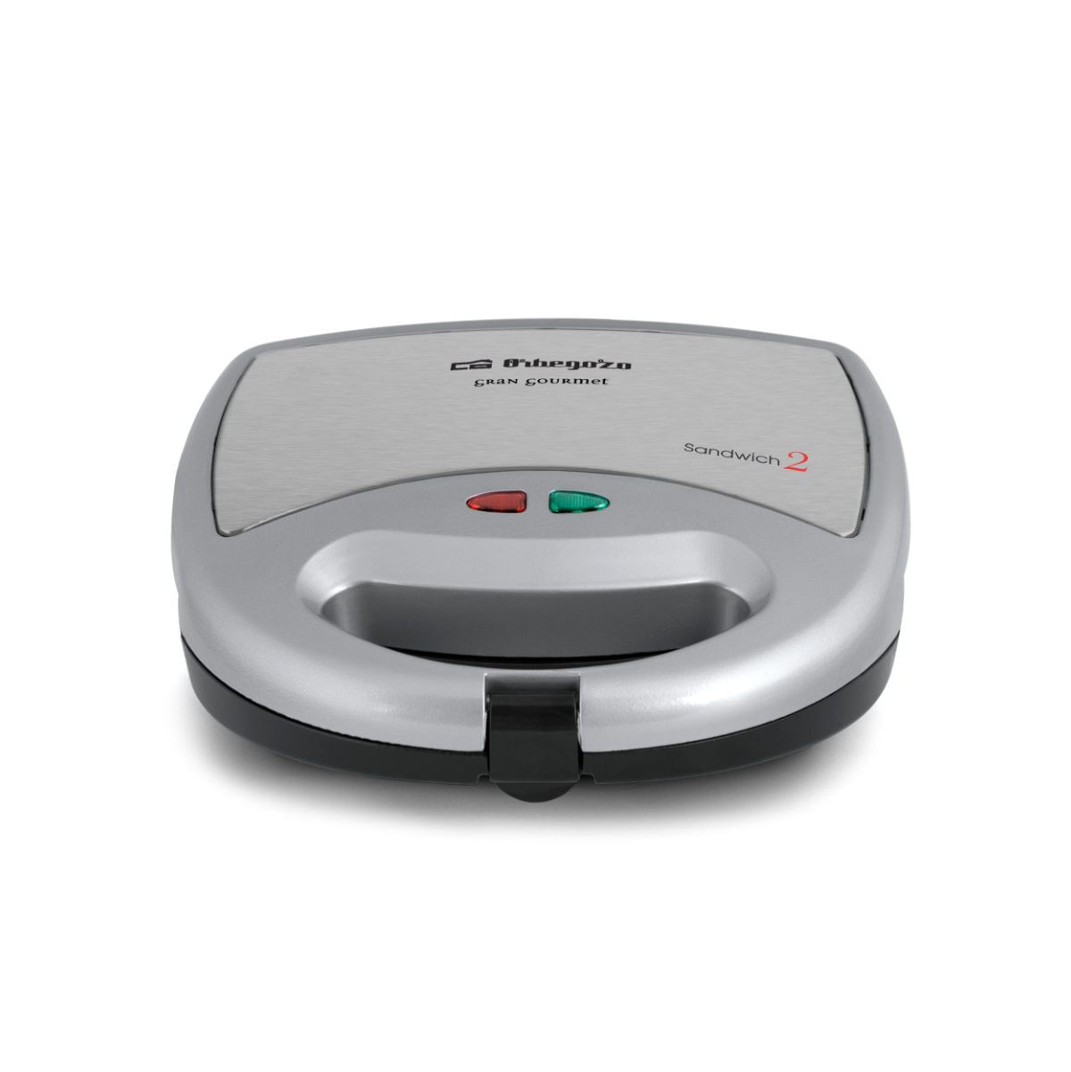 Sandwichera Orbegozo SW6000 800W 2 raciones inox frontal
