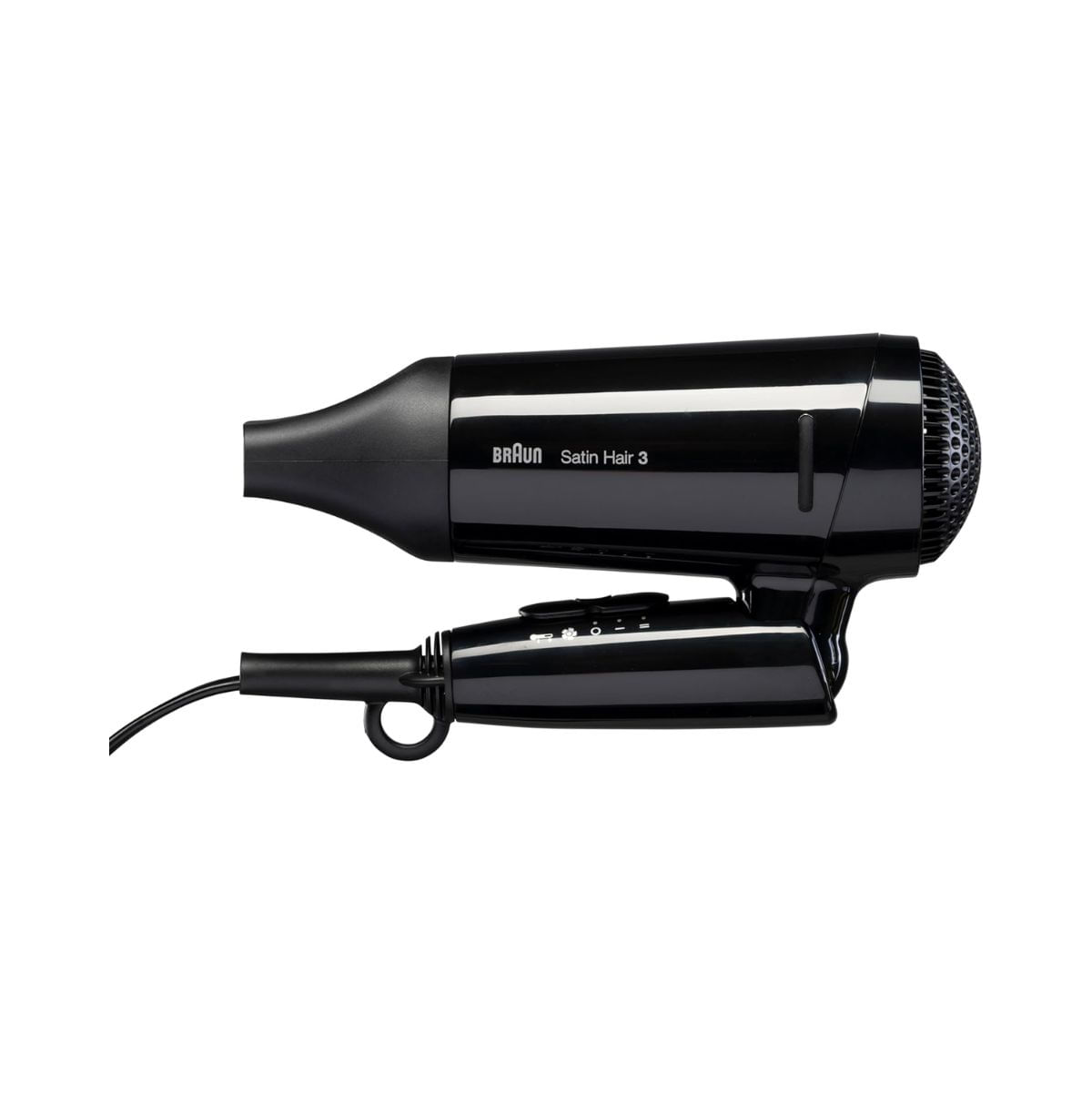 Secador Braun BRHD350E 1600W 3 temperaturas plegable negro plegado