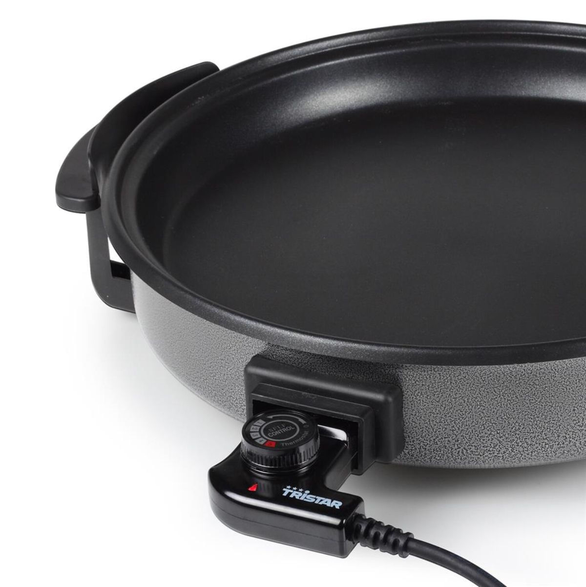 Sartén eléctrica Tristar PZ-2964 1500W con tapa de cristal negro Ø40 cm