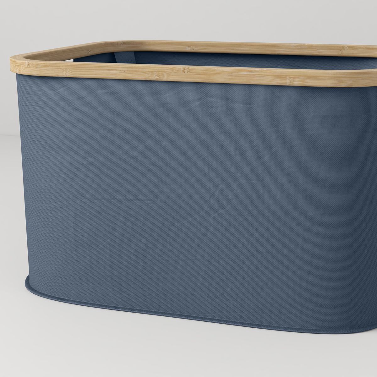 Cesto para la colada Lore 36L con asas azul 26,5x44,3x33,3 cm  detalle