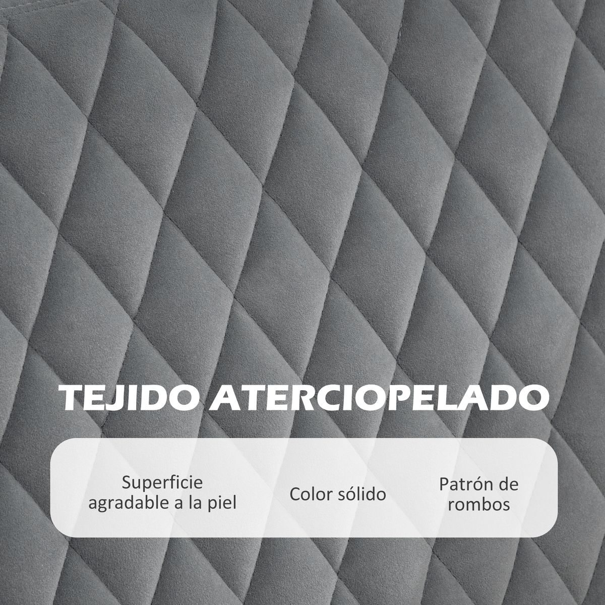 Sofá Azaki Homcom 2 plazas + almohadas + reposabrazos gris 76x124x69 cm