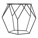 Mesa auxiliar Barita Homcom redonda negro Ø51x44 cm