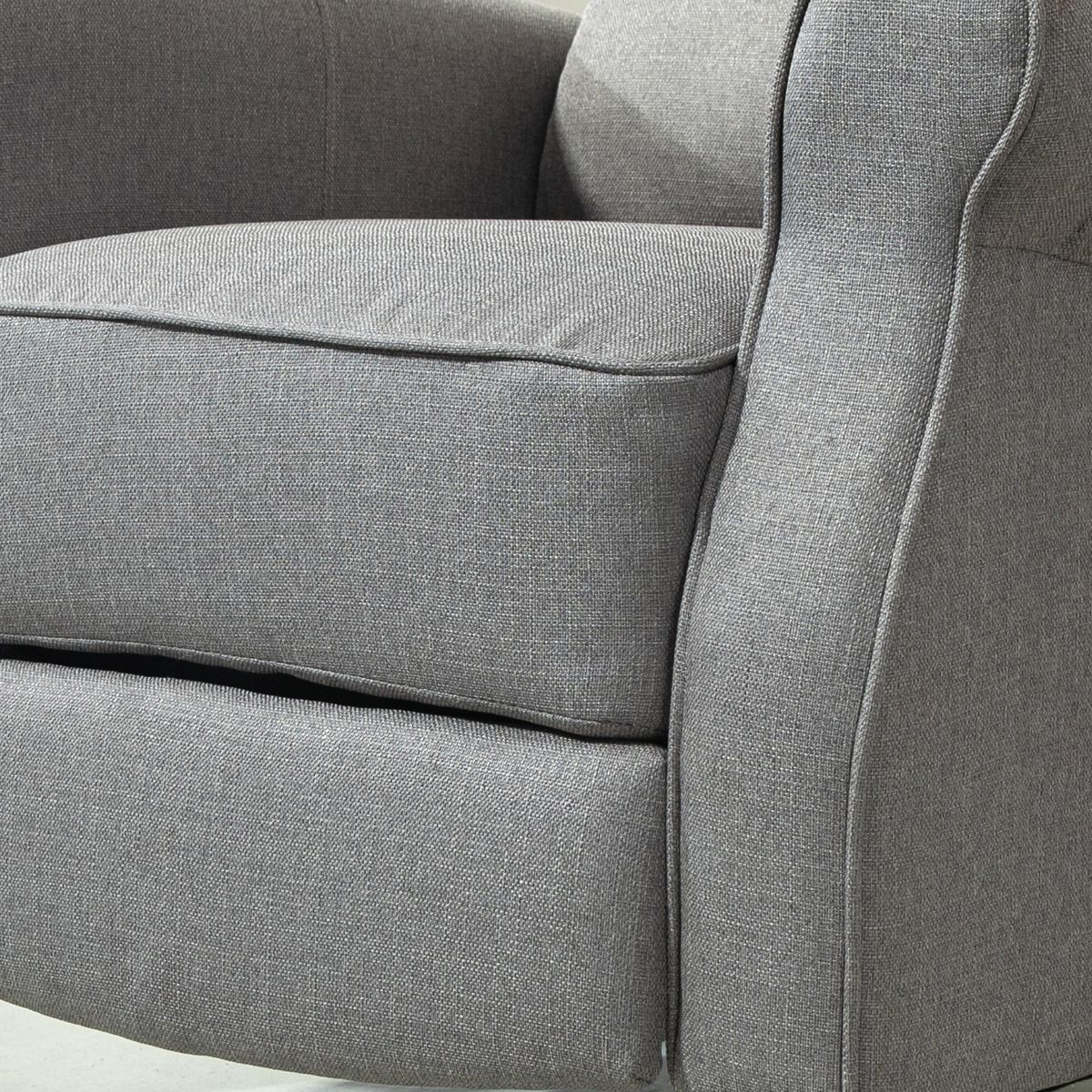 Sillón relax Petite Homcom reclinable gris 102x77x88 cm detalle