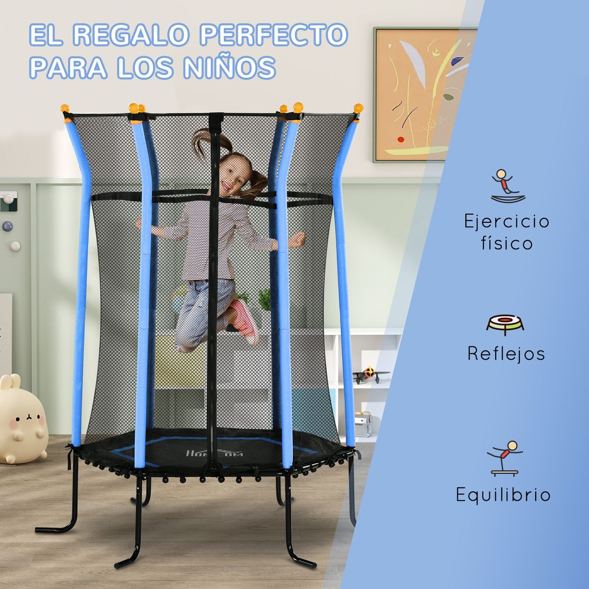 Cama-elastica-Garden-Homcom-red-de-seguridad---postes-acolchados-azul-190xØ1635-