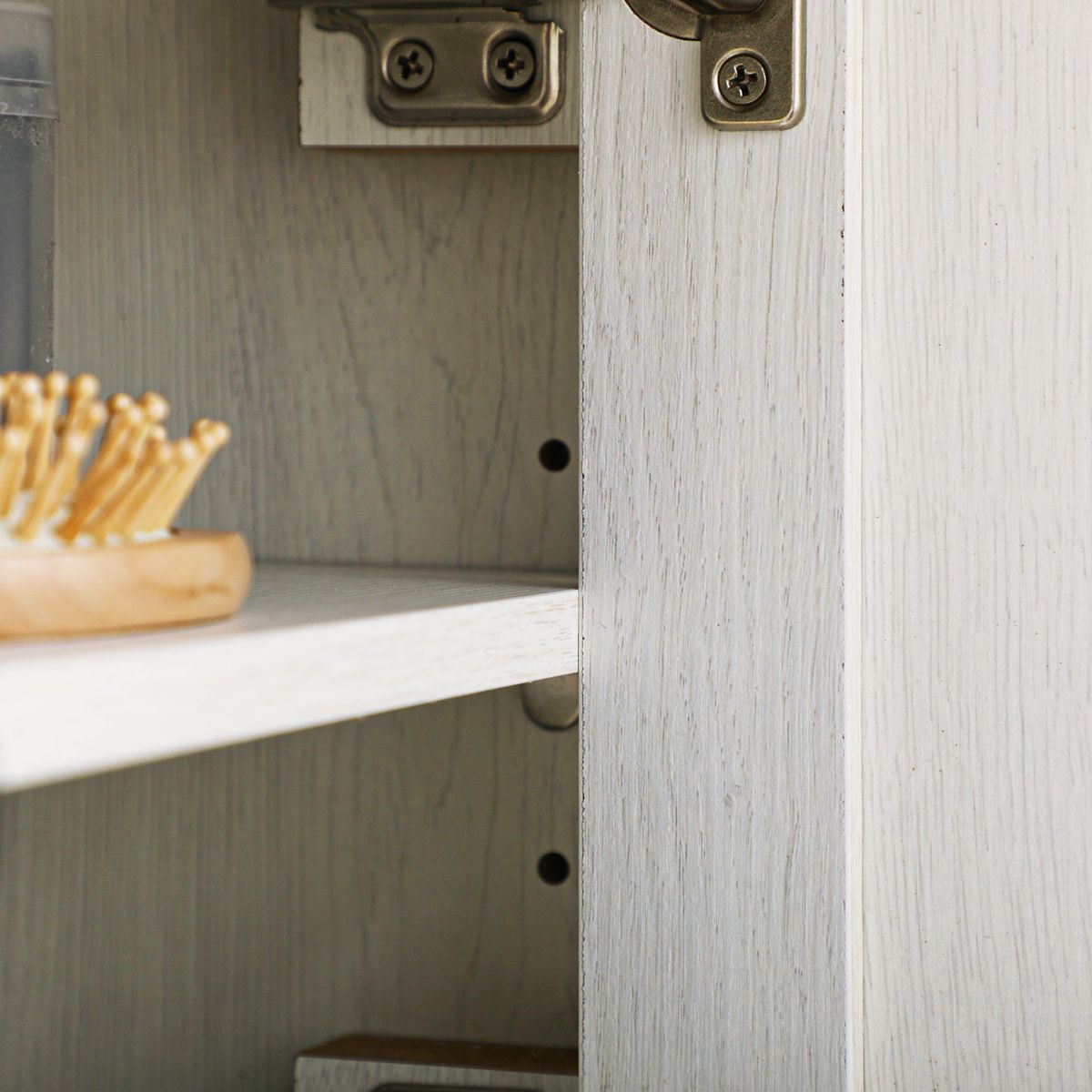 Armario auxiliar Herkimer Kleankin armario + 1 compartimento blanco 52,5x60x19,5 cm detalle