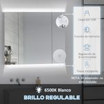 Armario de baño Chakra Kleankin con luz LED blanco 75x90x15 cm web