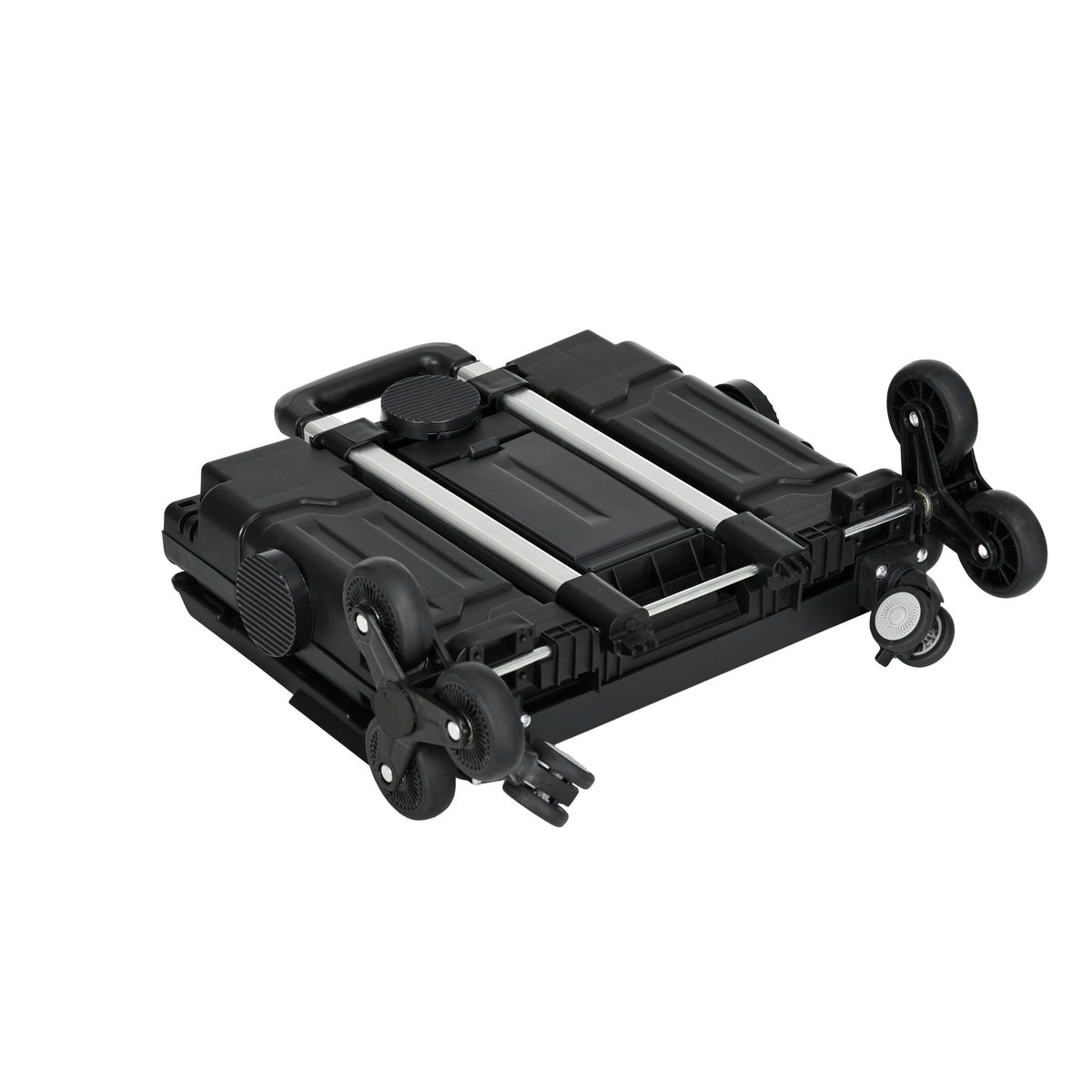 Carrito-multiusos-Roller-Homcom-35L-plegable-negro-95x43x48-cm-