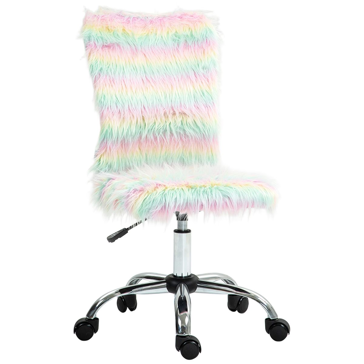Silla de escritorio Unicornio Homcom altura ajustable 89-99x42x58 cm