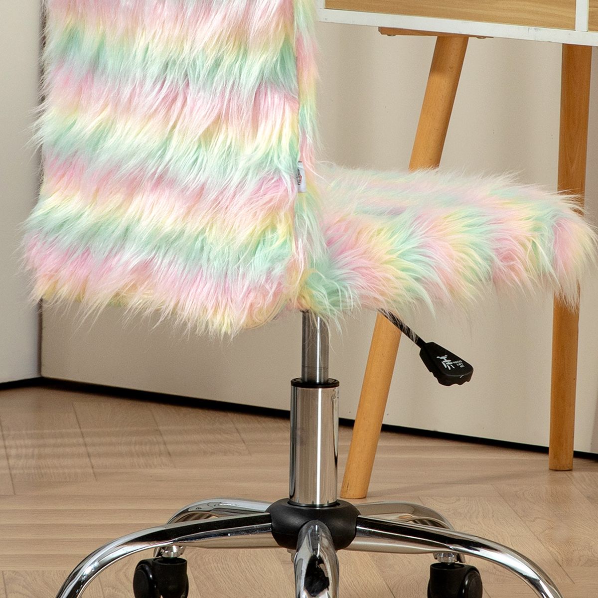 Silla de escritorio Unicornio Homcom altura ajustable 89-99x42x58 cm