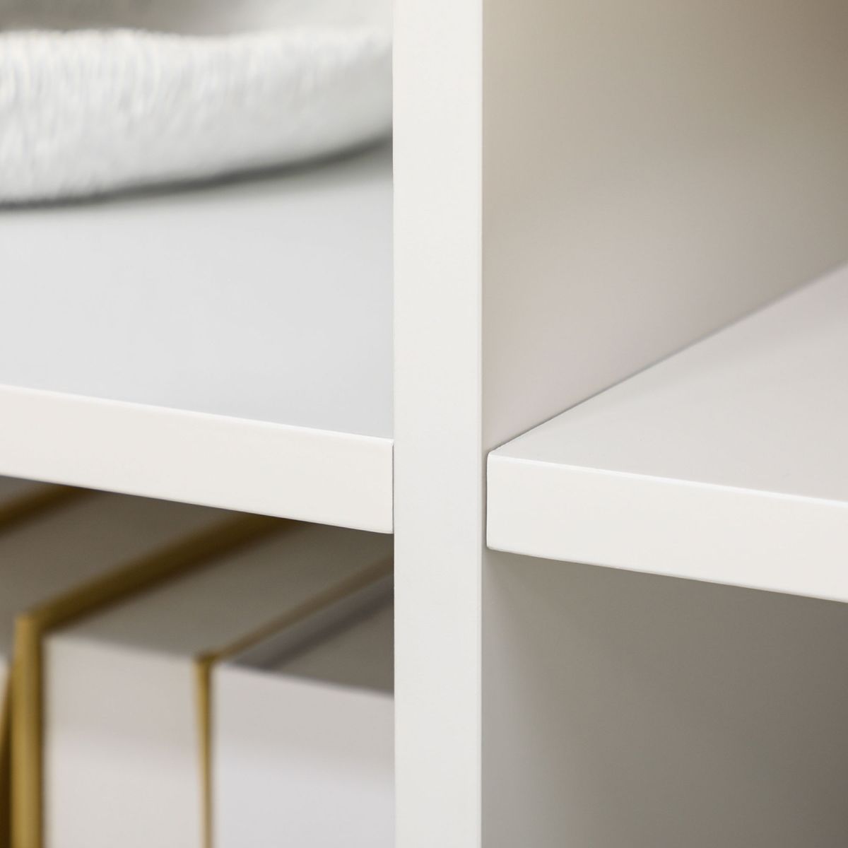 Aparador Columba Homcom 2 puertas + 3 cajones blanco 80x160x40 cm