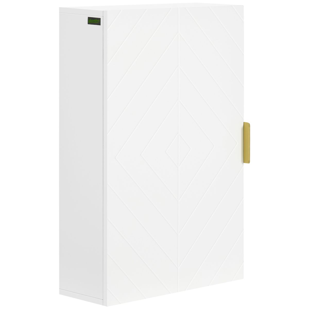 Armario auxiliar Turmalina Kleankin estantes ajustables blanco 60x40x15 cm fondo blanco
