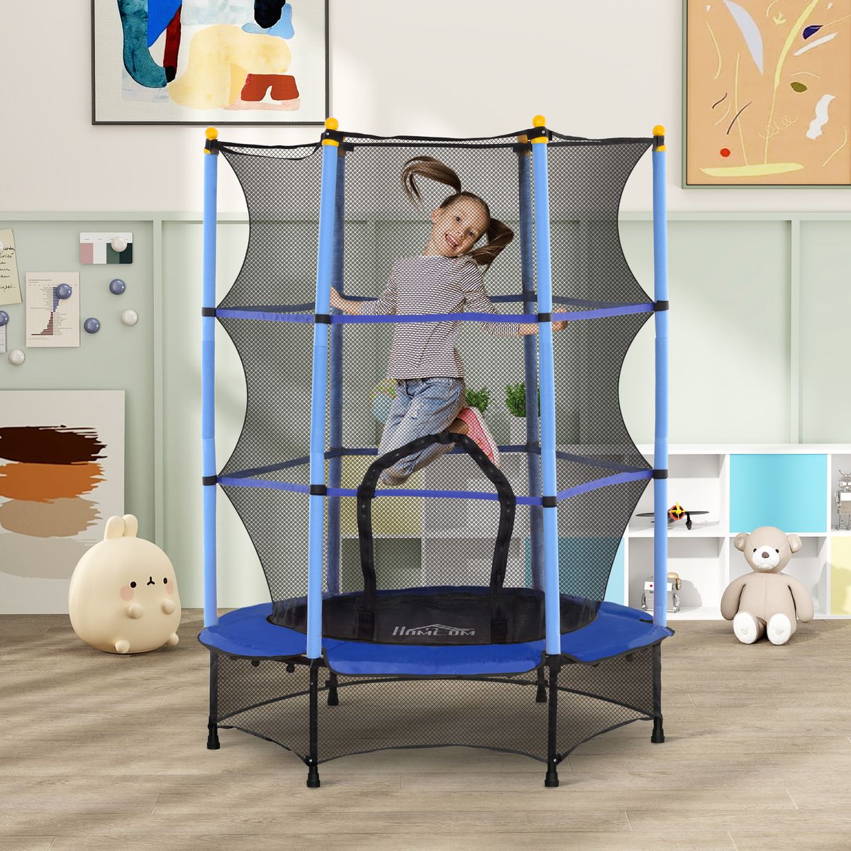 Cama-elastica-Jump-Homcom-entrada-con-cremallera-y-red-de-seguridad-azul-Ø140x190-cm