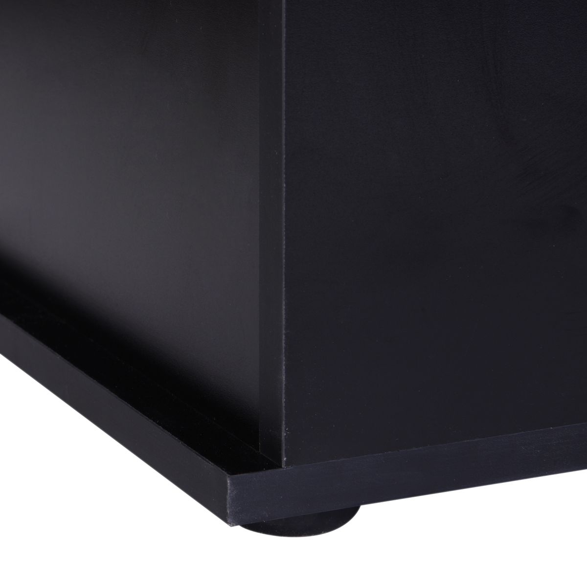 Baúl de almacenamiento Amatista tapa abatible negro 40x100x40 cm