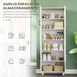 Aparador Selenita Homcom 2 armarios blanco 170,5x60x30 cm web