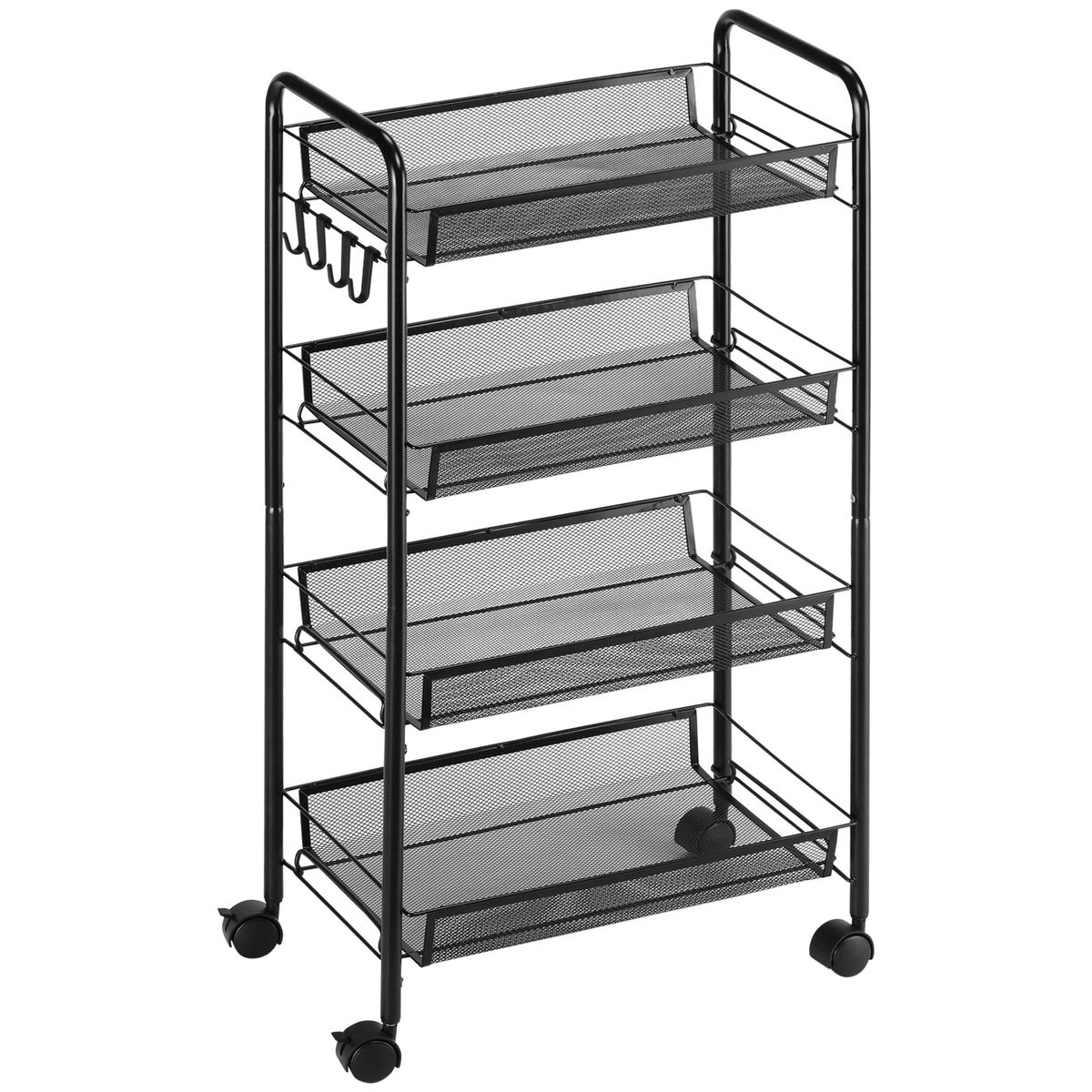 carrito-auxiliar-blum-homcom-4-niveles-ganchos-ruedas-negro-84x45x265cm