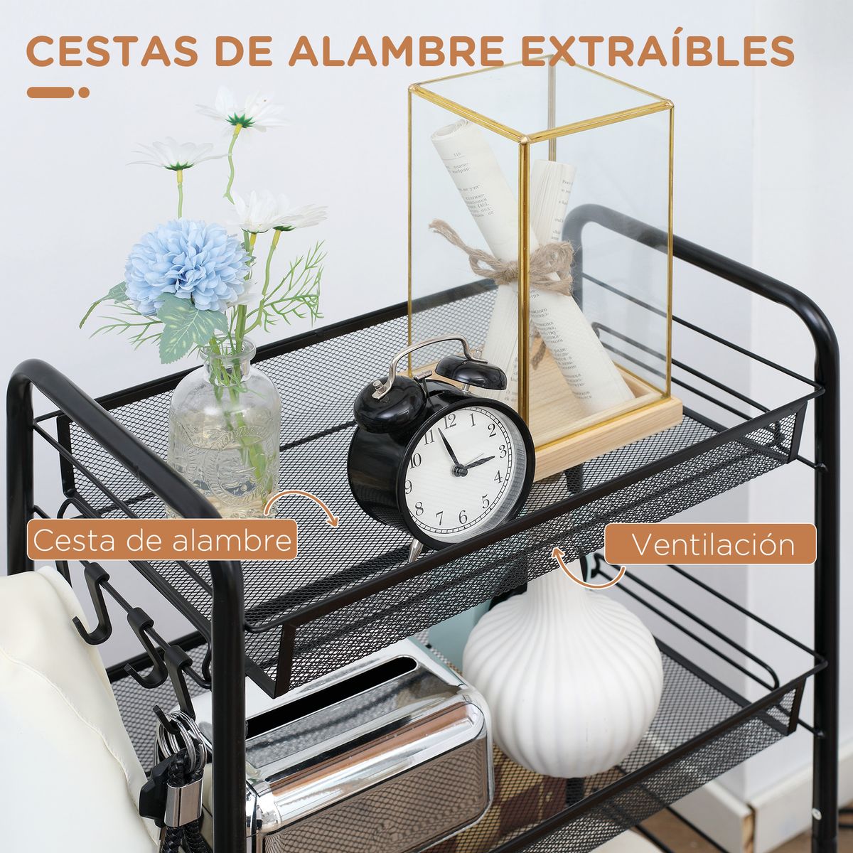 carrito-auxiliar-blum-homcom-4-niveles-ganchos-ruedas-negro-84x45x265cm