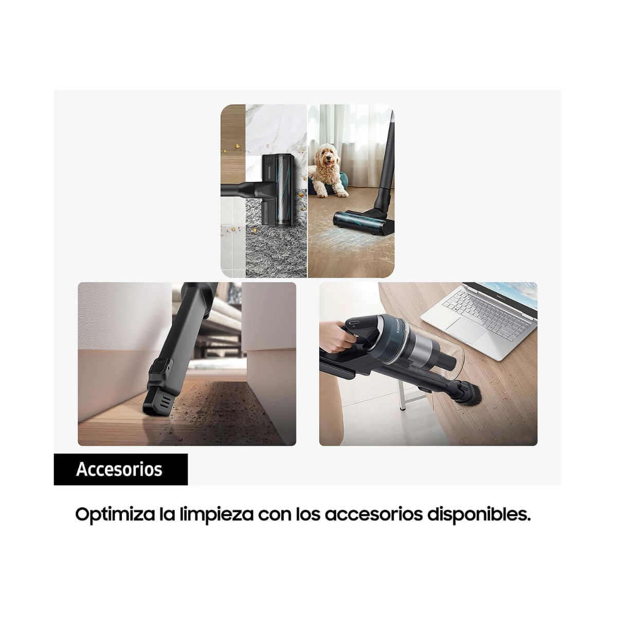 Aspiradora de mano Samsung VS20C8524TB/WA sin cable con accesorios negro