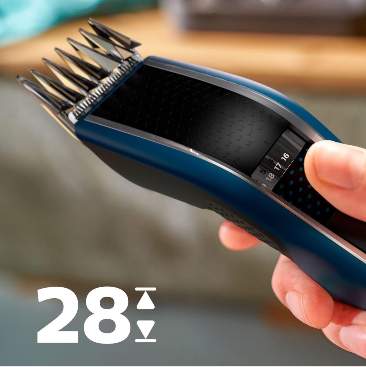 Afeitadora Philips HC5612/15 3 peines 28 posiciones azul