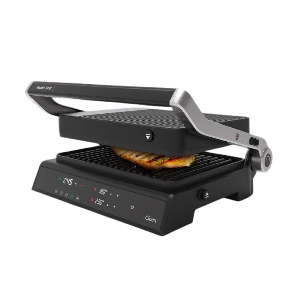 Parrilla eléctrica Cloen Foodie grill 2000W 5 menús negro