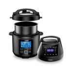 Olla a presión programable + freidora de aire Foodie Pot Cloen 6L 20 programas negro fondo blanco