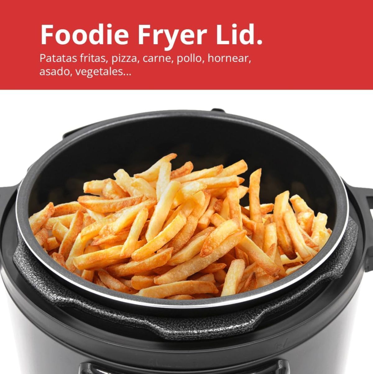 Olla a presión programable + freidora de aire Foodie Pot Cloen 6L 20 programas negro