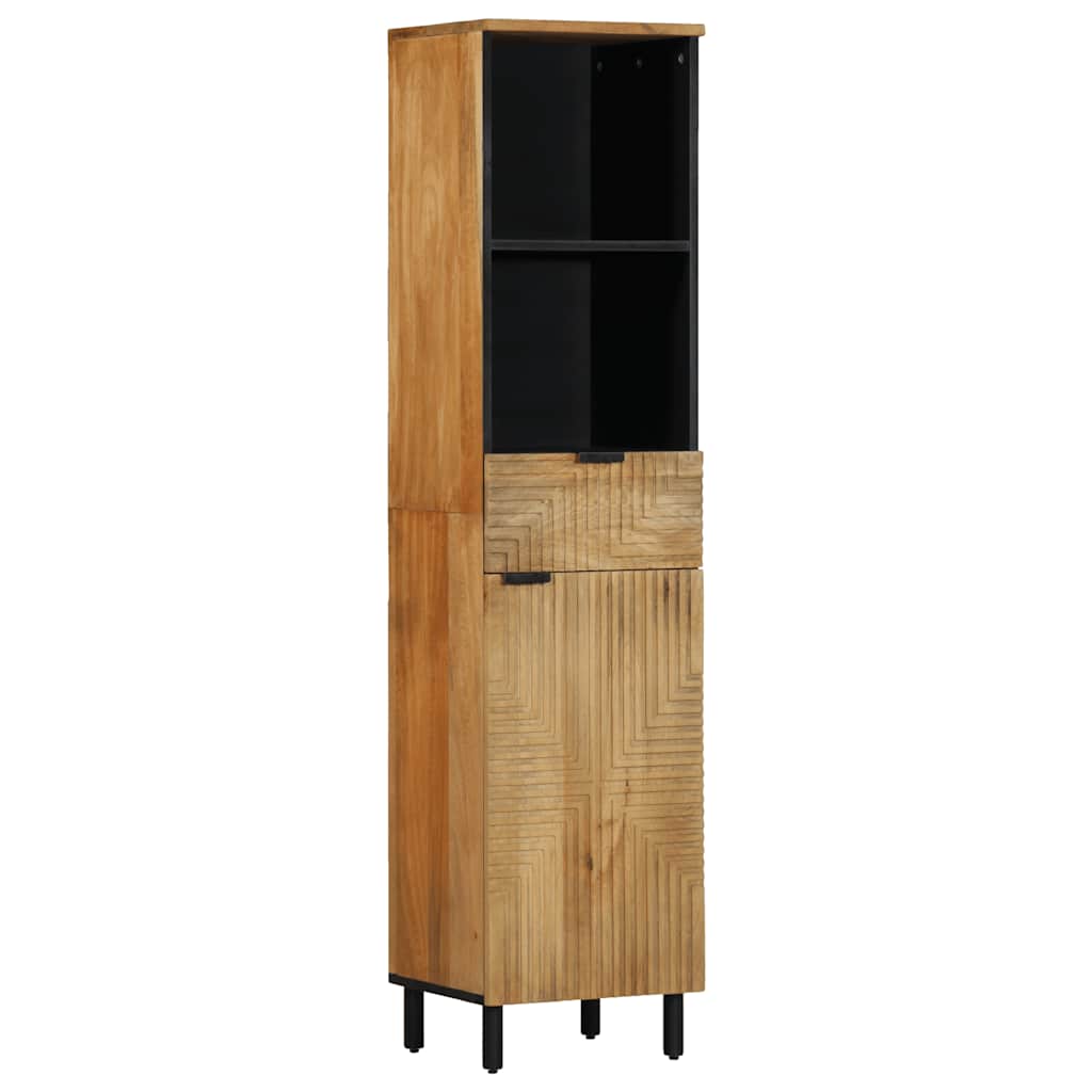 Armario auxiliar Bolsero 1 armario + 1 cajón + 2 compartimentos natural 160x38x33 cm lateral
