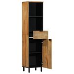 Armario auxiliar Bolsero 1 armario + 1 cajón + 2 compartimentos natural 160x38x33 cm interior